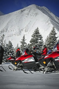 Breckenridge Colorado Snowmobiling at Georgia Pass